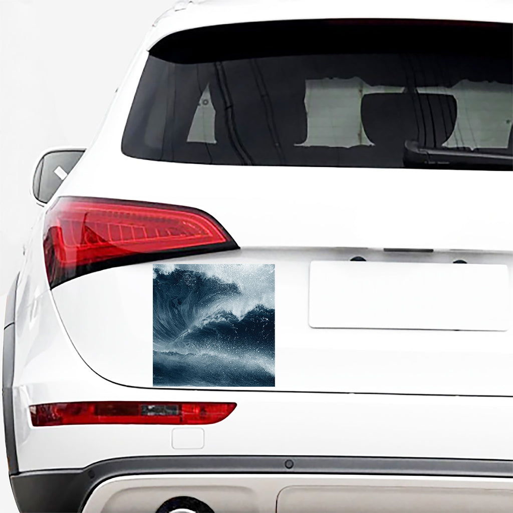 Ocean Wave Print Car Sticker