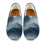 Ocean Wave Print Casual Shoes