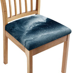 Ocean Wave Print Chair Cushion Cover