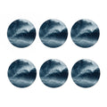 Ocean Wave Print Coaster Set