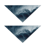 Ocean Wave Print Dog Bandana