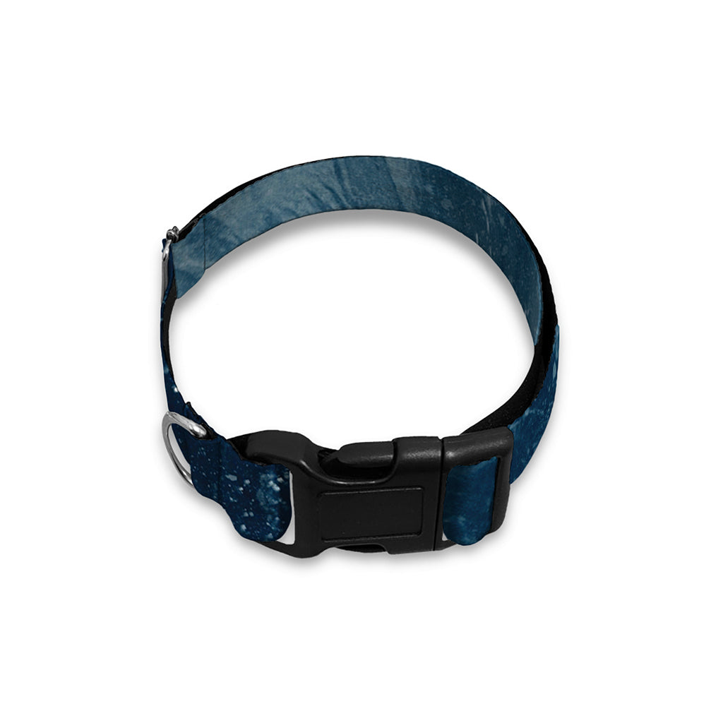 Ocean Wave Print Dog Collar