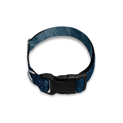 Ocean Wave Print Dog Collar