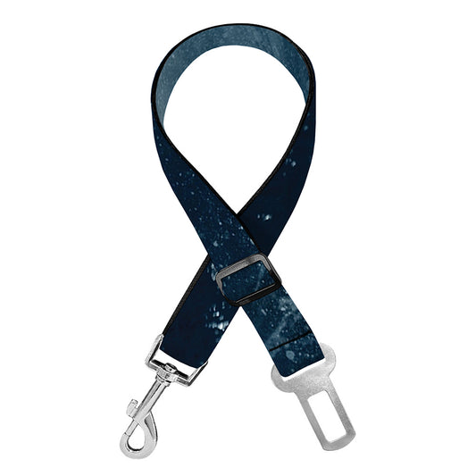 Ocean Wave Print Dog Seat Belt