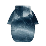 Ocean Wave Print Dog Zip Up Hoodie