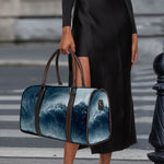 Ocean Wave Print Duffle Bag