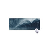 Ocean Wave Print Extended Mouse Pad