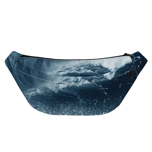 Ocean Wave Print Fanny Pack
