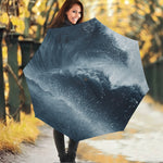 Ocean Wave Print Foldable Umbrella