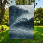 Ocean Wave Print Garden Flag