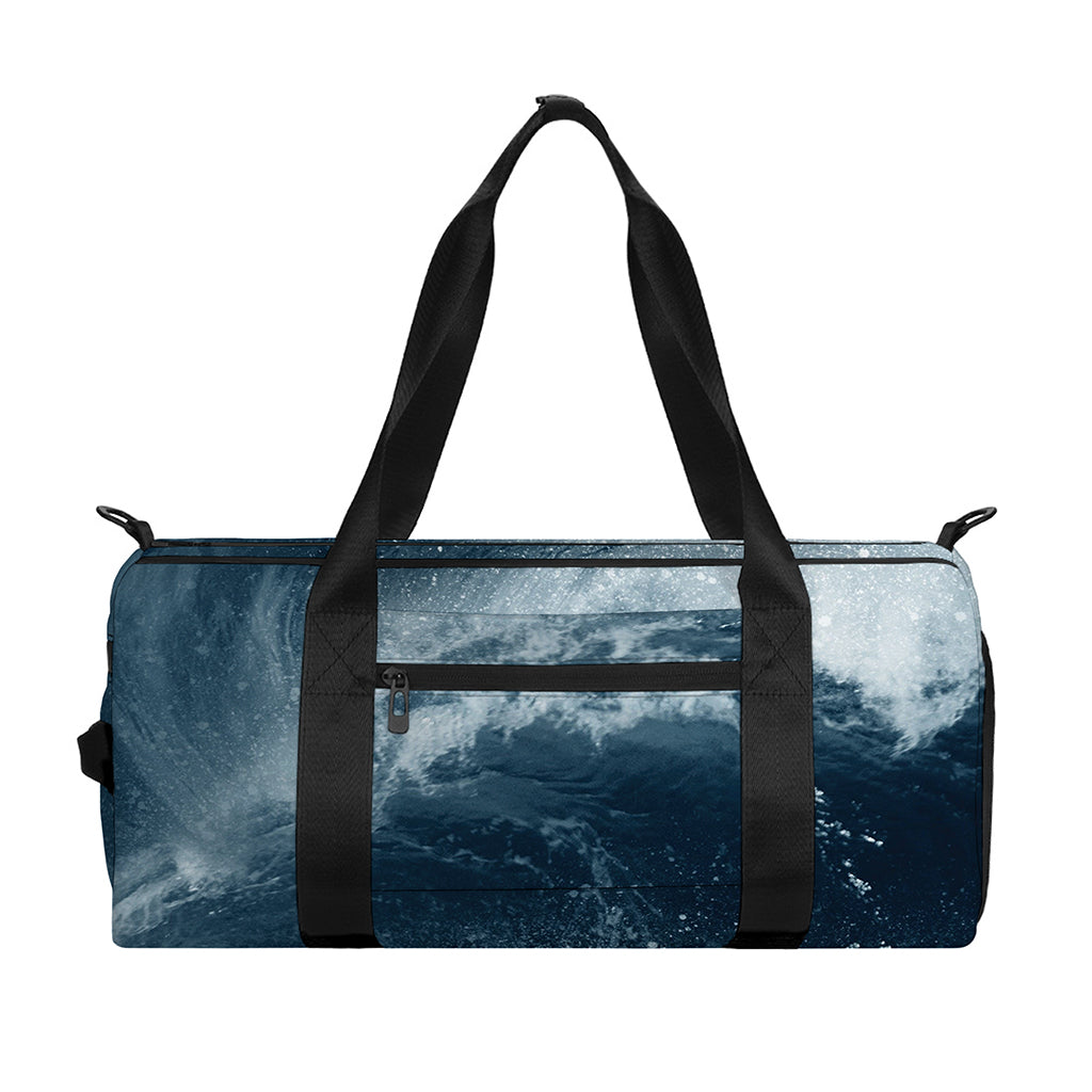 Ocean Wave Print Gym Bag