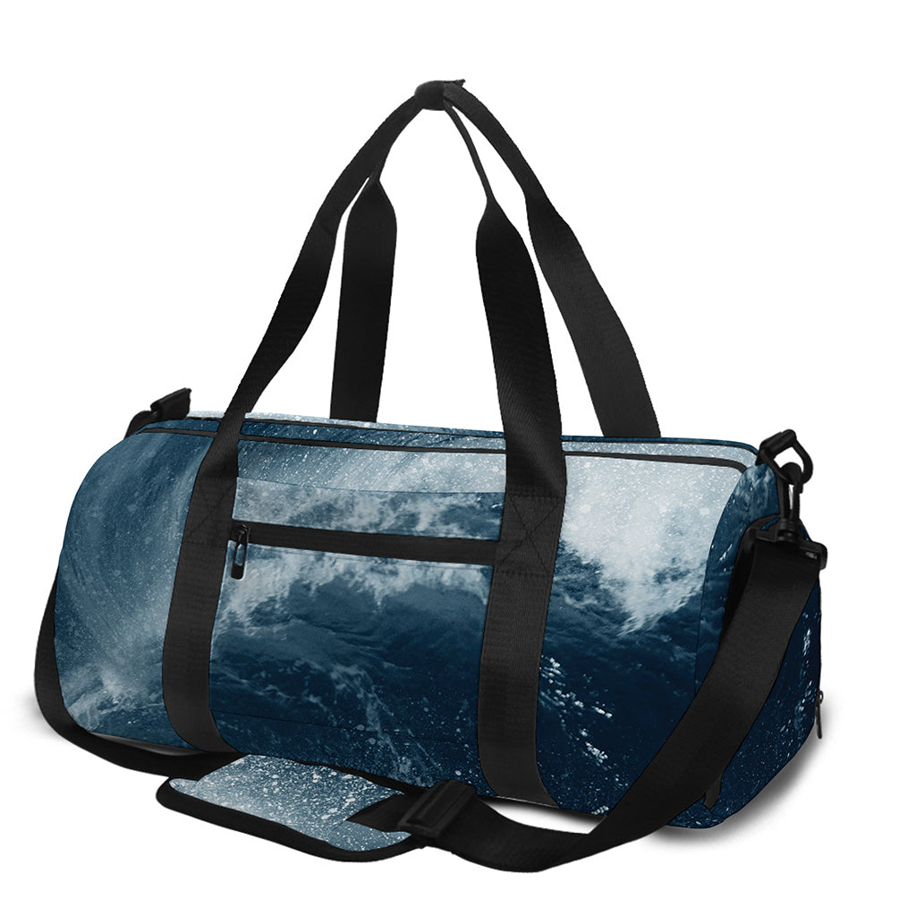 Ocean Wave Print Gym Bag