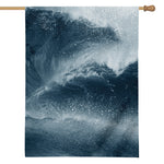 Ocean Wave Print House Flag