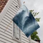 Ocean Wave Print House Flag