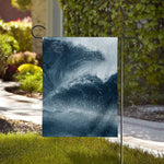 Ocean Wave Print House Flag