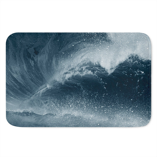 Ocean Wave Print Indoor Door Mat