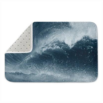 Ocean Wave Print Indoor Door Mat