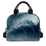 Ocean Wave Print Insulated Lunch Bag