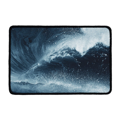 Ocean Wave Print Kitchen Mat