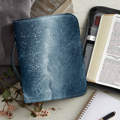 Ocean Wave Print Leather Bible Cover