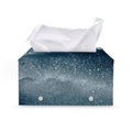 Ocean Wave Print Leather Tissue Box Cover