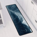Ocean Wave Print Long Kitchen Mat