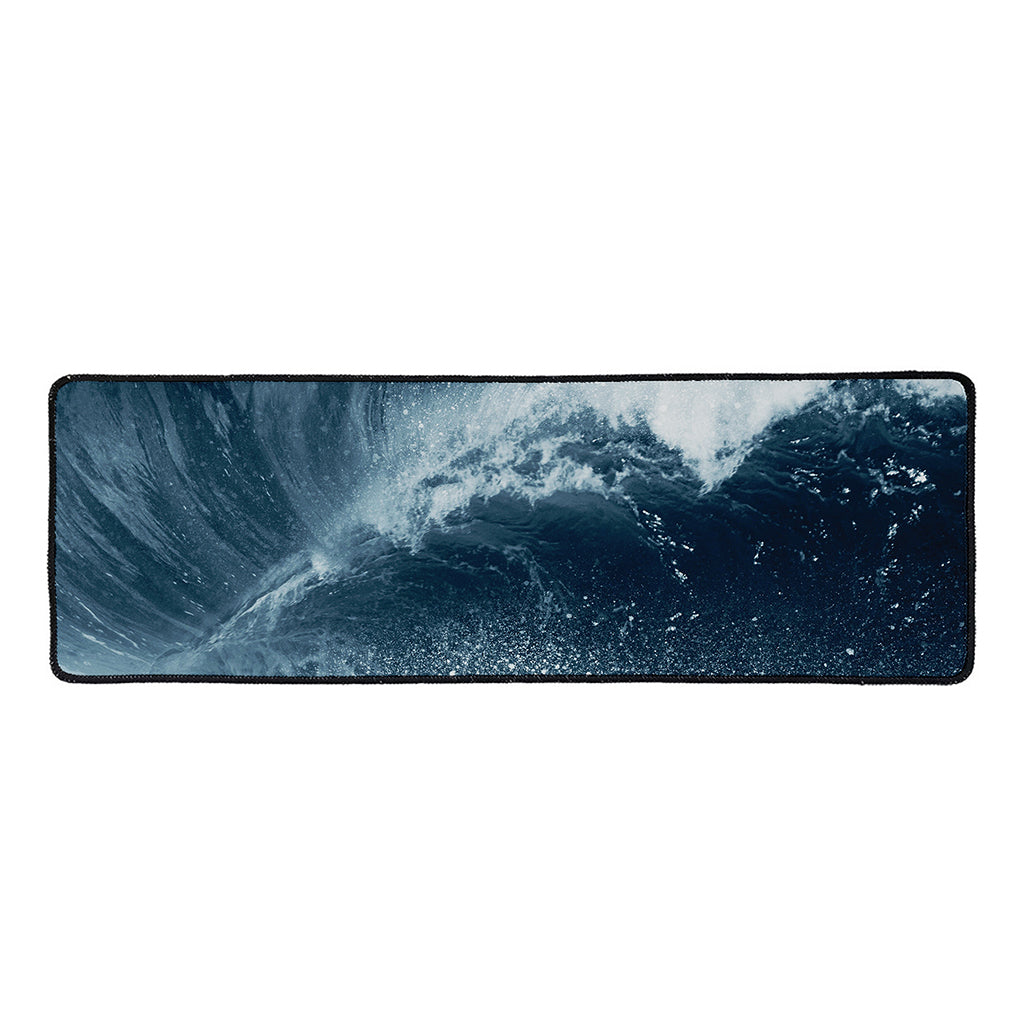 Ocean Wave Print Long Kitchen Mat