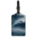 Ocean Wave Print Luggage Tag