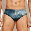 Ocean Wave Print Men's Swim Briefs