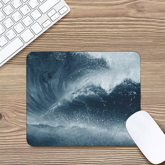 Ocean Wave Print Mouse Pad