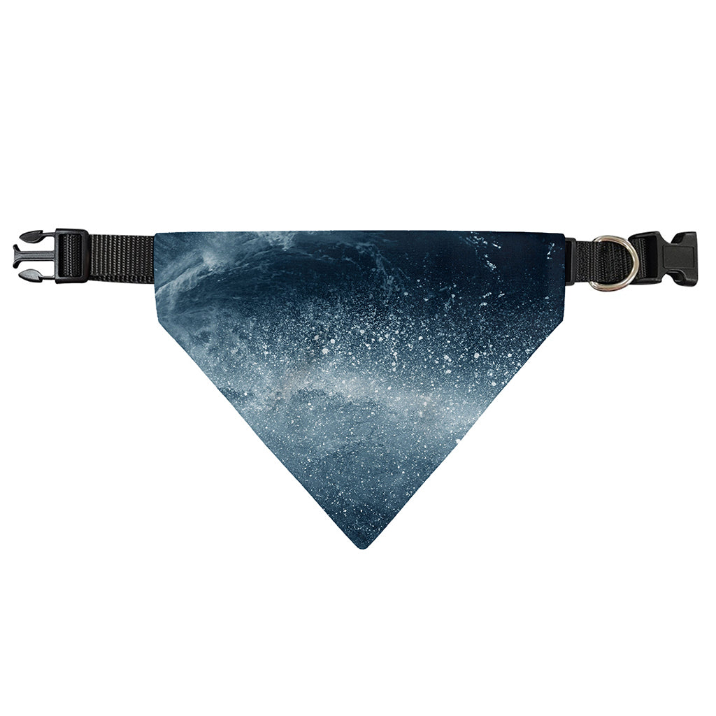 Ocean Wave Print Over The Collar Dog Bandana