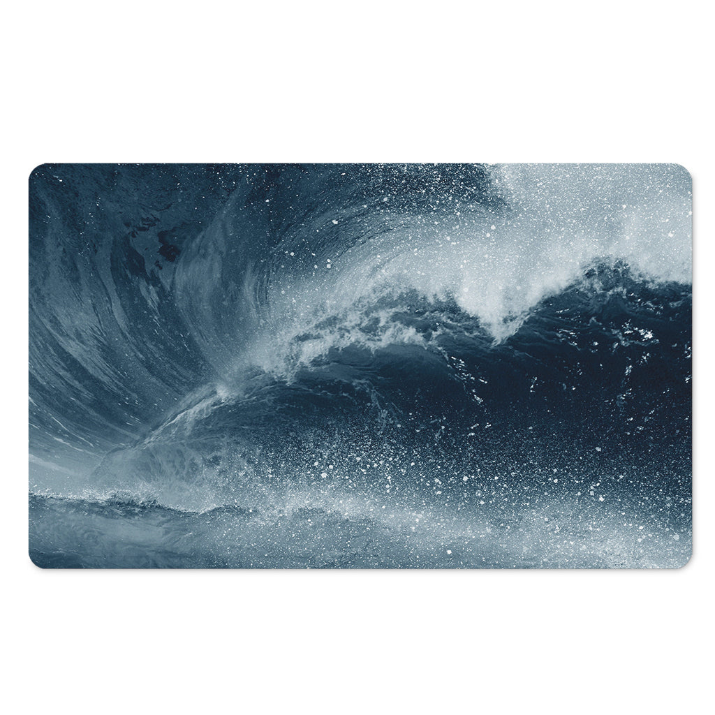 Ocean Wave Print Polyester Doormat