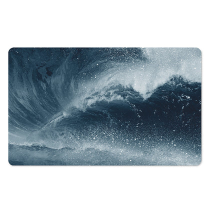 Ocean Wave Print Polyester Doormat