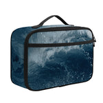 Ocean Wave Print Portable Lunch Bag