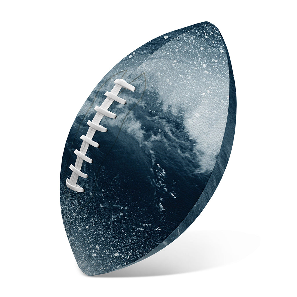 Ocean Wave Print Rugby Ball