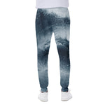 Ocean Wave Print Scuba Joggers