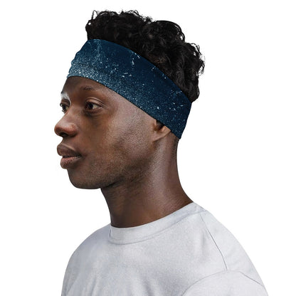 Ocean Wave Print Sports Headband