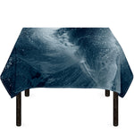 Ocean Wave Print Tablecloth