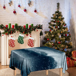 Ocean Wave Print Tablecloth