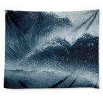 Ocean Wave Print Tapestry