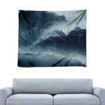 Ocean Wave Print Tapestry