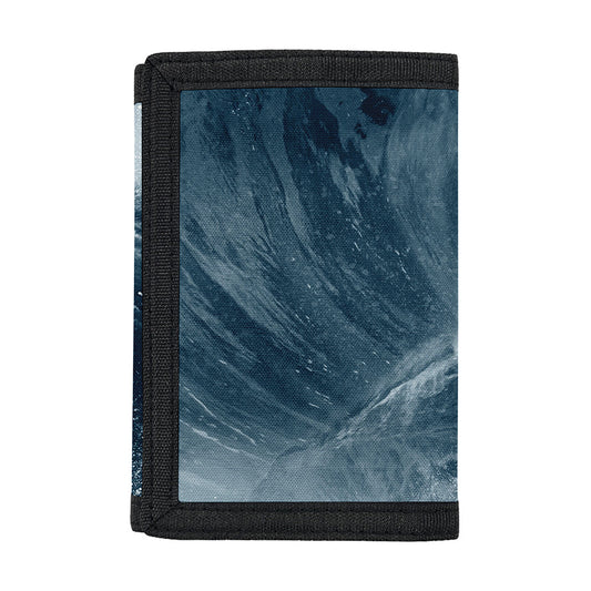 Ocean Wave Print Trifold Wallet