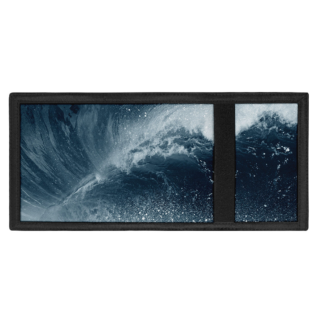 Ocean Wave Print Trifold Wallet
