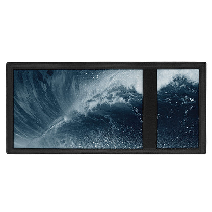Ocean Wave Print Trifold Wallet