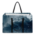 Ocean Wave Print Utility Tote Bag