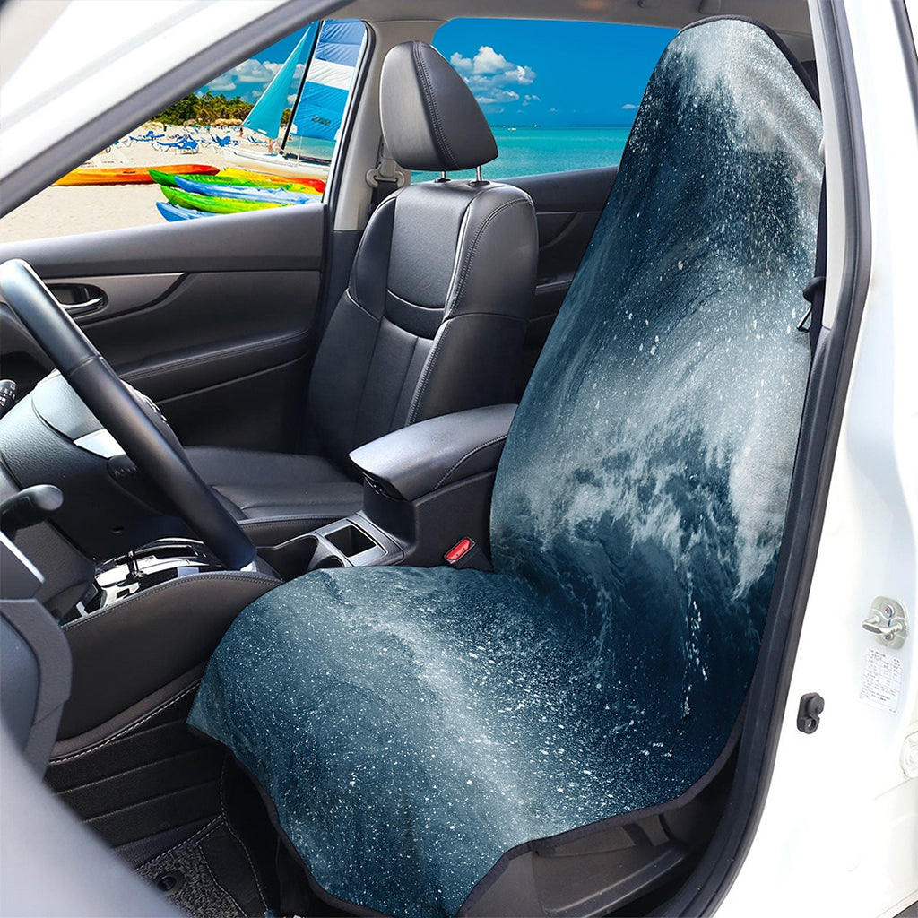 Ocean Wave Print Waterproof Car Seat Cover