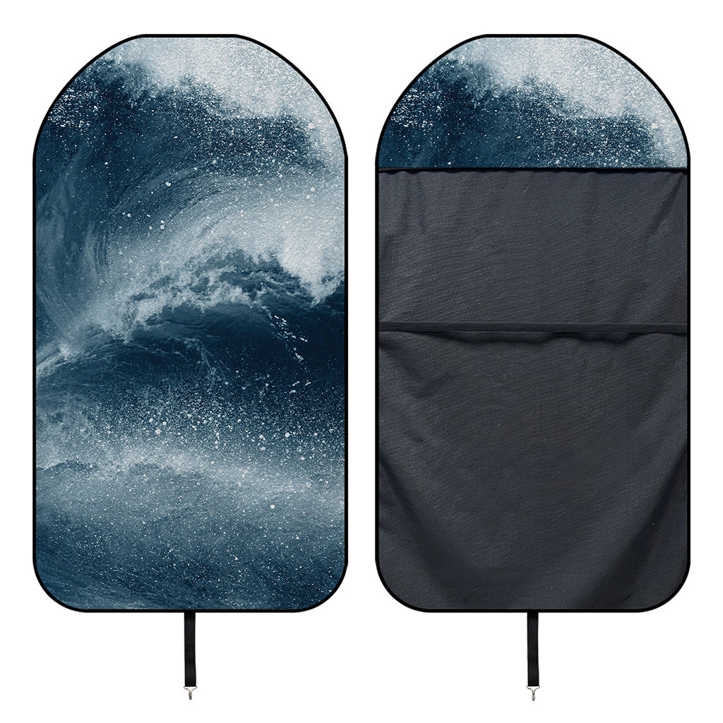 Ocean Wave Print Waterproof Car Seat Cover