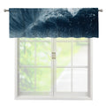 Ocean Wave Print Window Valance