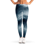 Ocean Wave Print Women's Leggings