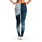 Ocean Wave Print Women's Leggings